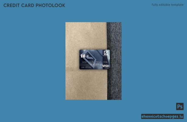 Deutschland Deutsche Bank Visa Classic Karte Fotoansicht Beispielvorschau